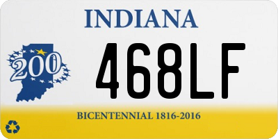 IN license plate 468LF