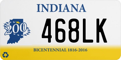 IN license plate 468LK