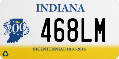 IN license plate 468LM