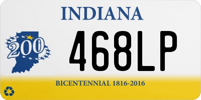 IN license plate 468LP