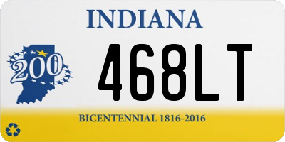 IN license plate 468LT