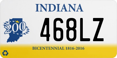 IN license plate 468LZ