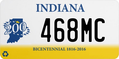 IN license plate 468MC