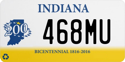 IN license plate 468MU