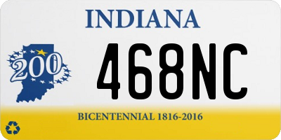 IN license plate 468NC