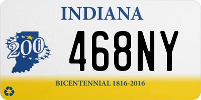 IN license plate 468NY