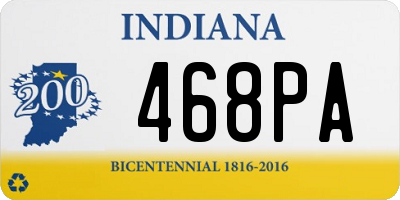 IN license plate 468PA