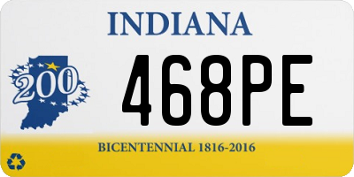 IN license plate 468PE