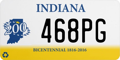 IN license plate 468PG