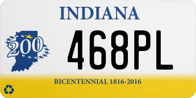 IN license plate 468PL