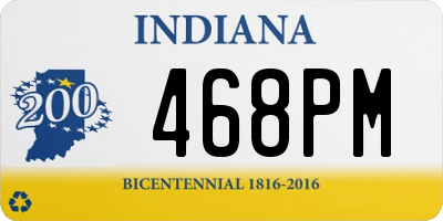 IN license plate 468PM