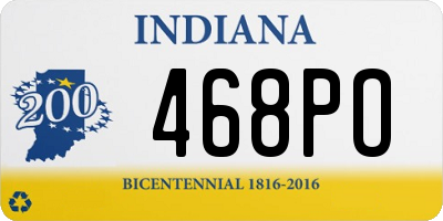 IN license plate 468PO