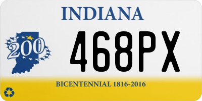 IN license plate 468PX