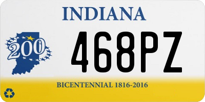 IN license plate 468PZ