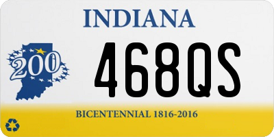 IN license plate 468QS