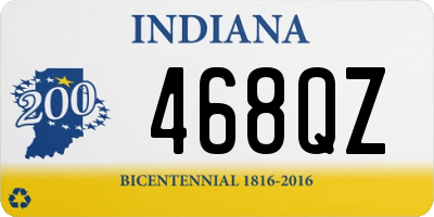 IN license plate 468QZ