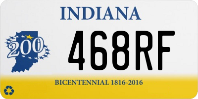 IN license plate 468RF