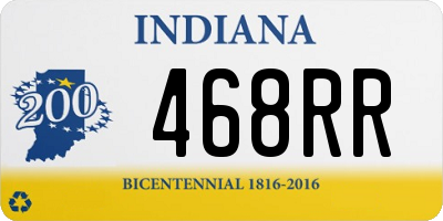 IN license plate 468RR