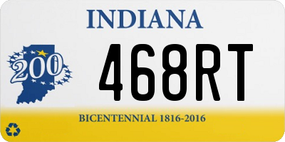 IN license plate 468RT