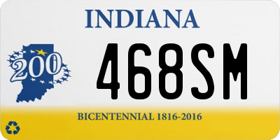 IN license plate 468SM