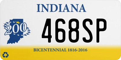 IN license plate 468SP