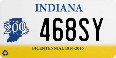 IN license plate 468SY