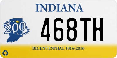 IN license plate 468TH