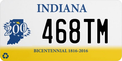 IN license plate 468TM