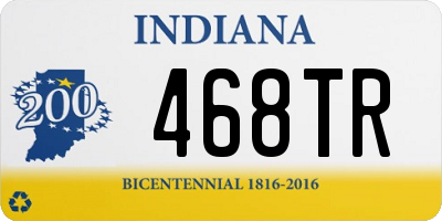 IN license plate 468TR