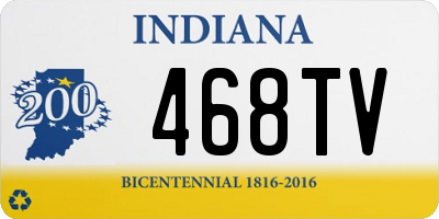 IN license plate 468TV