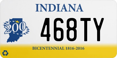 IN license plate 468TY