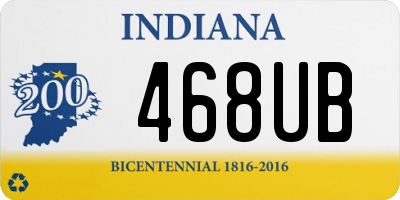 IN license plate 468UB