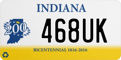 IN license plate 468UK