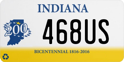 IN license plate 468US