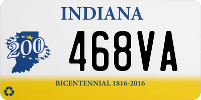 IN license plate 468VA