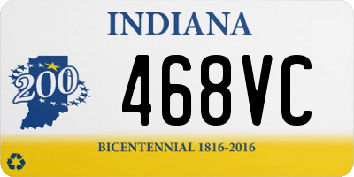 IN license plate 468VC