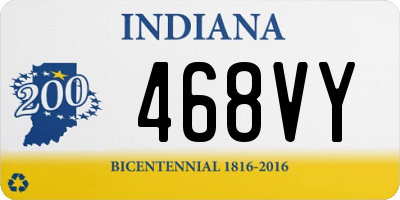 IN license plate 468VY