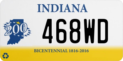 IN license plate 468WD