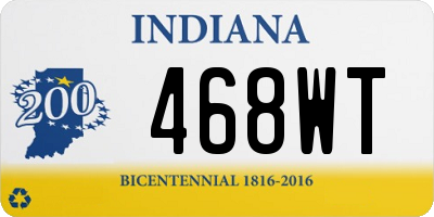 IN license plate 468WT