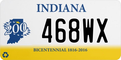 IN license plate 468WX