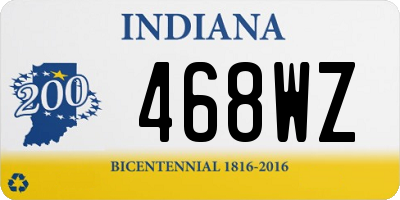 IN license plate 468WZ