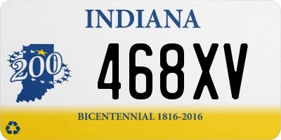 IN license plate 468XV