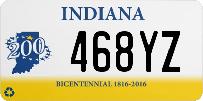 IN license plate 468YZ