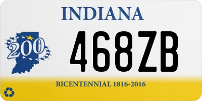 IN license plate 468ZB