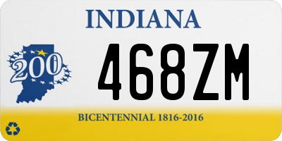 IN license plate 468ZM