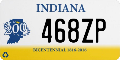 IN license plate 468ZP