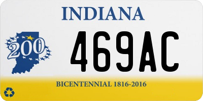 IN license plate 469AC