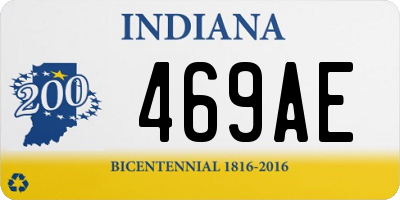 IN license plate 469AE