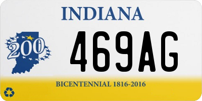 IN license plate 469AG