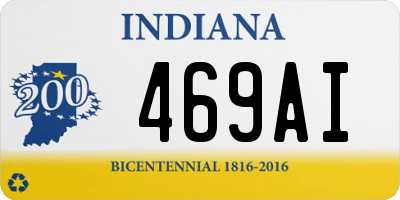 IN license plate 469AI